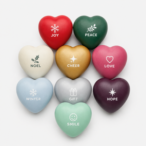 Pelota Antiestrés de Espuma de Poliuretano en Forma de Corazón con Impresión de Logotipo Personalizado para Concienciación sobre la Salud, Bienestar Corporativo, Regalo, Juguete para Aliviar el Estrés - Product Image 4