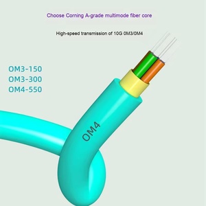 Cable de Fibra Óptica Multimodo <span class=keywords><strong>OM3</strong></span>-<span class=keywords><strong>300</strong></span> <span class=keywords><strong>OM3</strong></span> 10G de 24 Núcleos 50/125 para Interiores, para Centros de Computación con IA, Redes FTTx 4G/5G, <span class=keywords><strong>300</strong></span> Metros - Product Image 2