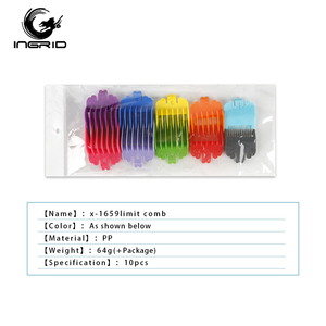 10 pcs thiết lập cửa hàng cắt tóc nguồn cung cấp nhựa tóc tông đơ hướng dẫn lược tóc Clipper thay thế giới hạn lược - Product Image 6