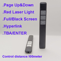 Puntero Láser con Batería de Litio, Luz Roja, Control Remoto para Presentaciones PowerPoint, Presentador 2.4G para Enseñanza y Reuniones