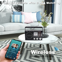 OEM Kundenspezifisches Logo Solar Aufladbares 3-Band AM FM SW MP3-Player mit Großem Griff Quarzuhr Tragbarer Outdoor-Weltempfänger-Radio
