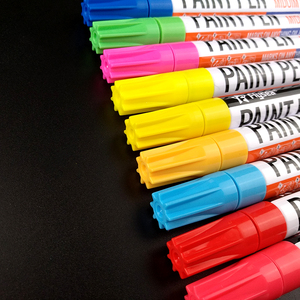 ปากกามาร์กเกอร์สีหมึกลบไม่ออกกันน้ำแบบถาวรสีสันสดใสสำหรับทำเครื่องหมาย - Product Image 3