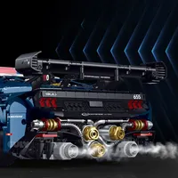 3975 pièces 1:8 Supercar technique en plastique ABS, blocs de construction 10655, voiture de sport RC, modèle de véhicule, idée de jouet de construction