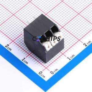 JL212S-35003B01 Spring Terminal Block Through hole Component (THT),P=3.5mm Connector 1x3P 3.5mm Black Through Hole - Product Image 1