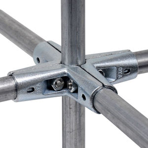 Connecteurs de tuyaux en fonte malléable galvanisée de 3/4 pouces et raccords pour tubes ronds - Product Image 2