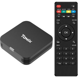Sidiwen <b>Android</b> Tv <b>Box</b> 2GB 16GB Amlogic S905X 4K Smart Mini With Remote Control Black - Product Image 1