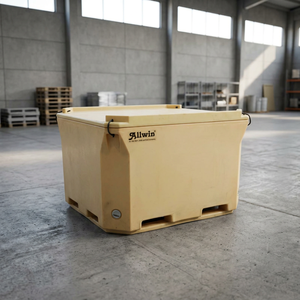 Contenedor Aislado para Palés de 660L para Almacenamiento y Transporte de Alimentos, Caja Aislada para Palés de 660L de Alta Resistencia para Frío - Product Image 3