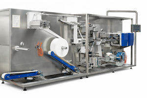 Автоматическая линия для производства влажных салфеток: оборудование для изготовления детских салфеток из нетканого материала и спиртовых дезинфицирующих салфеток - Product Image 2