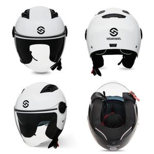 Casco de Motocicleta Tres Cuartos con Certificación DOT, Doble Visor, Forro de Rápida Extracción, Ventilación y Disipación de Calor, Casco de Seguridad para Ciclismo - Product Image 2