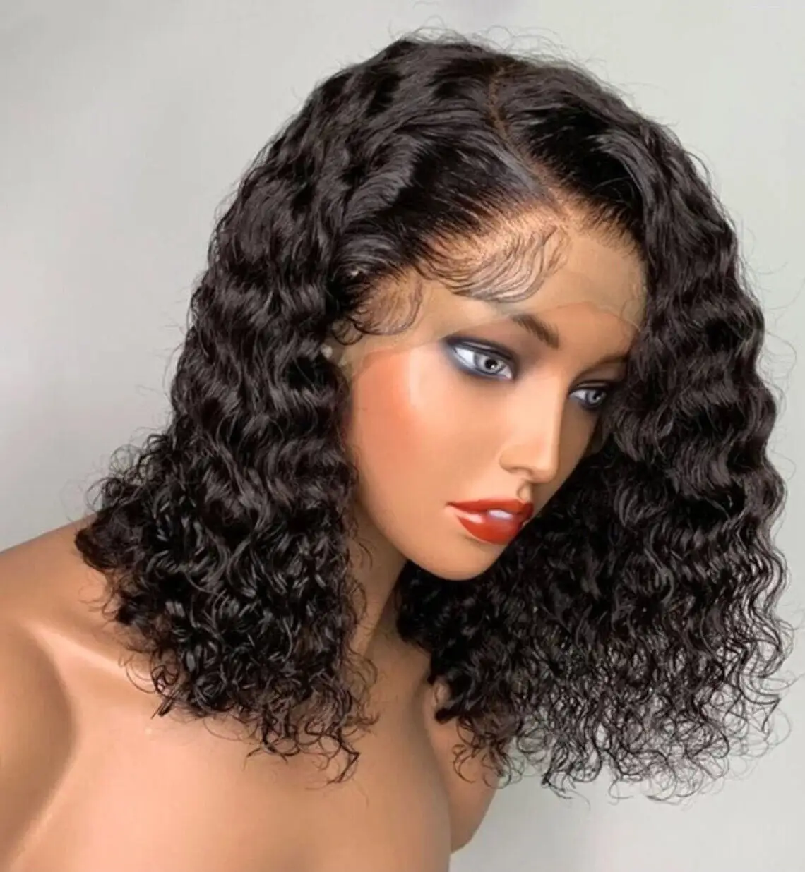 Raw Virgin Brazilian Double Drawn Human Hair Lace Frontal Wig With Baby Hair Short Pixie Bob Wig Lace Front Wig For Black Women