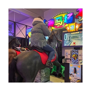 Parco divertimenti al coperto elettrico a gettoni golden sport royal horse simulatore di giochi interattivi di corse di cavalli per bambini - Product Image 2