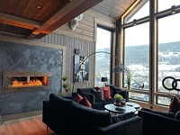 Nuevo estilo, mesa de llama ajustable para interiores, chimenea de vapor atomizadora, chimenea de agua inteligente eléctrica portátil, decoración de la casa
