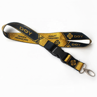 Échantillon gratuit, étiquette personnalisée, logo, fil métallique doré, cordon tissé détachable avec porte-badge
