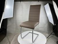 Chaise de salle à manger au design moderne en forme de Z contemporain, chaise de salle à manger en cuir PU personnalisée, restaurant, hôtel, café