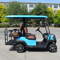 Voiturette de golf électrique chinoise abordable 4 places, batterie lithium 72V, certifiée CE, personnalisable et confortable
