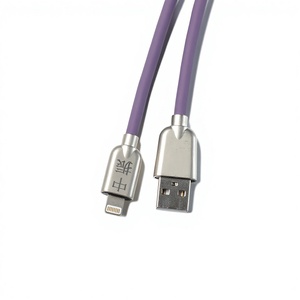 Câble de charge rapide en silicone pour téléphones Android et iPhone, câble USB Type-C, vente en gros d'usine - Product Image 1