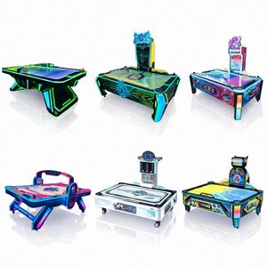 Table de hockey sur air pour adultes avec éclairage LED, machine de jeu d'arcade à monnayeur, équipement de divertissement intérieur - Product Image 2