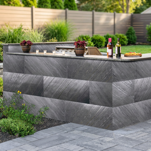 Revêtement mural en pierre d'ardoise Triton Stones, naturel, luxueux, écologique, durable, épaisseur 2 mm, design moderne, pour jardin, salle de bain, extérieur. - Product Image 6