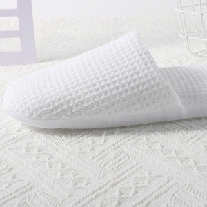 Chaussons jetables en coton gaufré blancs de <span class=keywords><strong>la</strong></span> marque BenBen pour hôtels, spas, salons, maisons et voyages, avec impression de logo personnalisée - Product Image 5