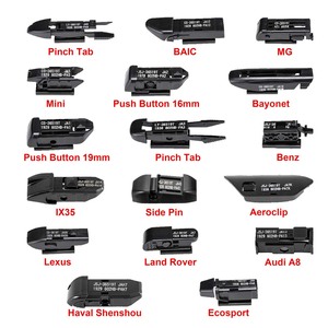 Spazzole Tergicristallo Universali in Gomma Naturale Morbida Kction, 12 Attacchi, 18 Adattatori, per la Maggior Parte delle Auto, Multi-Piatte - Product Image 3