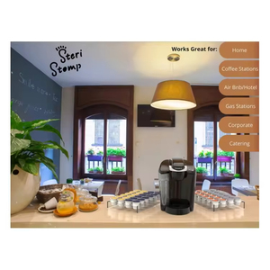 Soporte de Cápsulas de Café <span class=keywords><strong>Nespresso</strong></span> Acrílico de Diseño Personalizado, Ecológico, No Plegable, con 35 Ranuras, Dispensador, Soporte para Cápsulas de Café - Product Image 6
