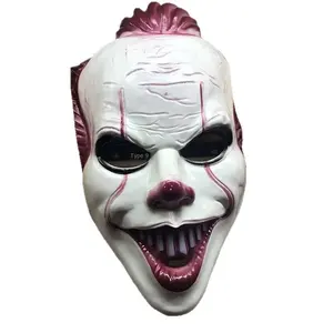 Máscara de payaso de terror de Halloween, mascarada de Requiem de cara completa para <span class=keywords><strong>casa</strong></span> embrujada, guión de asesinato, accesorios COS, decoraciones de fiesta de plástico - Product Image 5