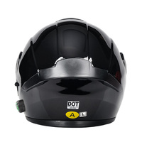 Casques modulaires de moto DOT de haute qualité avec double visière, casque rabattable avec Bluetooth, ensemble de trois pièces, usine de casques AD