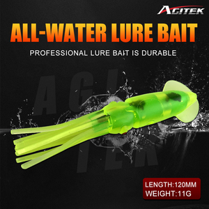 Mồi câu mực mềm màu sắc Mồi Câu Cá mềm bạch tuộc nhân tạo nước mặn phụ kiện câu cá mồi câu cá Mồi Câu Cá mềm PVC Mồi Câu Cá mềm - Product Image 3