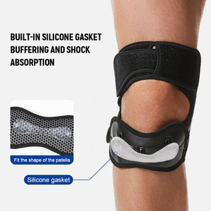 KS-2315 # Genouillère à bouton réglable avec système d'ajustement BOA, coussinet en silicone pour la stabilité des tendons et des rotules - Product Image 4