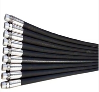 An-4 6 8 10 12 16 20 Couvercle en nylon noir en acier inoxydable tressé CPE ou NBR Tuyau de refroidisseur d'huile de ligne de carburant en caoutchouc