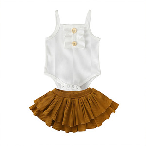 Conjunto de Ropa de Verano para Bebés de 1 a 5 Años, Tirantes de Tela con Diseño de Rayas, Mameluco para Niña Recién Nacida - Product Image 2