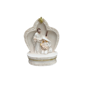 Statua in Resina della Sacra Famiglia in Volo verso l'Egitto, <span class=keywords><strong>Maria</strong></span>, Giuseppe e <span class=keywords><strong>Gesù</strong></span> su Asino, Figurina Cattolica <span class=keywords><strong>per</strong></span> Decorazione Casa e Tavolo, Regalo di Natale - Product Image 5