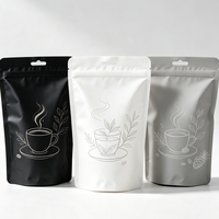 Échantillon Gratuit - Sachet Doypack Refermable en PE Qualité Alimentaire, Gaufré et Stratifié, avec Artwork Personnalisé pour Café Spécialisé et Thé en Vrac, Présentation en Magasin