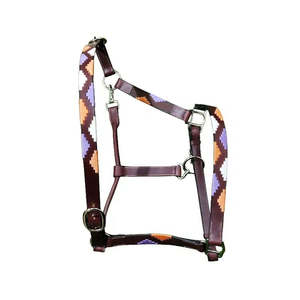 Harnais de polo professionnel en cuir avec muserolle rembourrée douce, quincaillerie robuste et durable, design élégant - Product Image 2