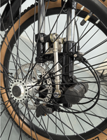 Vélo de montagne à trois roues avec roues de 29 pouces, cadre en alliage d'aluminium, assistance au pédalage à moteur central 7 vitesses