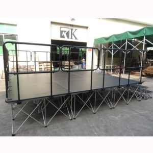 Escenario portátil de aluminio para interiores de 4x4 pies para exposiciones - Product Image 4