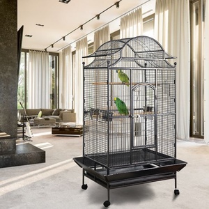 Hoge Kwaliteit Metalen Ijzeren Vogelkooi Voor Papegaaien Grote Huisdierenproducten Fabriek Oem Dem Levering Plastic Bakje Goed Verkopen Specialiteit Manufa - Product Image 5