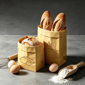 Bolsas de papel personalizadas de doble apertura para pretzels, resistentes a la grasa, color marrón, para snacks grasosos, pretzels y galletas - Product Image 4