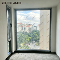 Ventanas Corredizas de Aluminio Modernas con Estándar NFRC, Doble Vidrio Templado, Insonorizadas, Ventanas Fijas Grandes para Dormitorio y Villa de Lujo