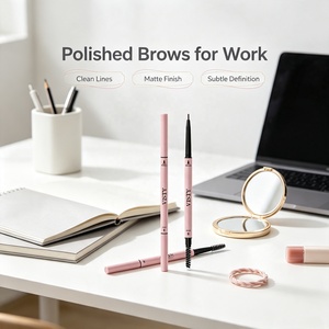 Crayon à sourcils double rond VISTY en vrac, compact, idéal pour les voyages, contrôle facile, sans erreur, pour dessiner les sourcils, fabricant OEM ODM - Product Image 1