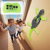 2,4G Ferngesteuerter Wandkletternder Gecko, Simuliertes Krabbelndes Aufladbares Intelligentes Tier-Auto, Elektrisches Scherzspielzeug für Kinder