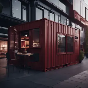 中国定制集装箱之家全套简易快速预制小型咖啡店/餐厅
