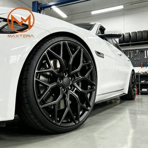 Jantes de voiture pour passagers Maxtera forgées sur mesure, style HF2, finition satinée noire, pour Audi, BMW, Tesla, Mustang, Camaro, Lexus, <span class=keywords><strong>Jaguar</strong></span>, AMG, jantes en alliage - Product Image 4
