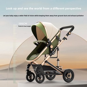 Conjunto <span class=keywords><strong>de</strong></span> Cochecito y <span class=keywords><strong>Silla</strong></span> <span class=keywords><strong>de</strong></span> <span class=keywords><strong>Auto</strong></span> 3 en 1 <span class=keywords><strong>de</strong></span> Lujo para Bebés, con Diseño Plegable, Marco <span class=keywords><strong>de</strong></span> Aleación <span class=keywords><strong>de</strong></span> Aluminio, Cojín <span class=keywords><strong>de</strong></span> EVA, para Niños <span class=keywords><strong>de</strong></span> 0 a 3 Años - Product Image 3