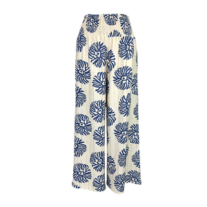 Europa Estados Unidos Verano Modelos calientes Elástico Cintura alta Impreso Pantalones de pierna ancha para mujer Cintura elástica cómoda - Product Image 1