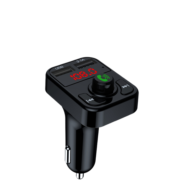 Car Bluetooth-5.0 FM Transmitter Wireless Adapter Mic Audio Receiver Auto MP3 Player 3.1A Dual USB Fast Charger