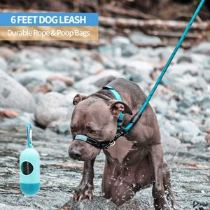 Correa de Nailon Resistente para Perros, con Rayas de Colores, de 1.5 m, Reflectante, para Entrenamiento y Rastreo, con Logotipo Personalizado, OEM/ODM - Product Image 4