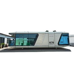 핫 세일 휠이 달린 작은 집 현대식 조립식 주택 휠이 달린 집 키트 모든 이동식 상업용 스페이스 캡슐 - Product Image 4