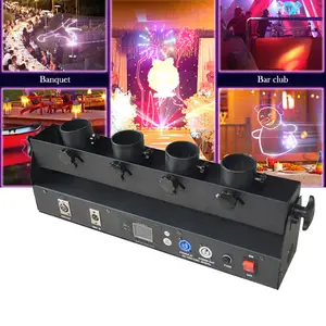 Confetti blaster 4 head electronic fireworks dmx cofetti machine for wedding