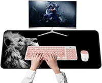 Tapis de souris personnalisé logo tapis de souris personnalisé en gros PC grande taille en caoutchouc tapis de bureau Gaming Lion tapis de souris de jeu pour bureau à domicile